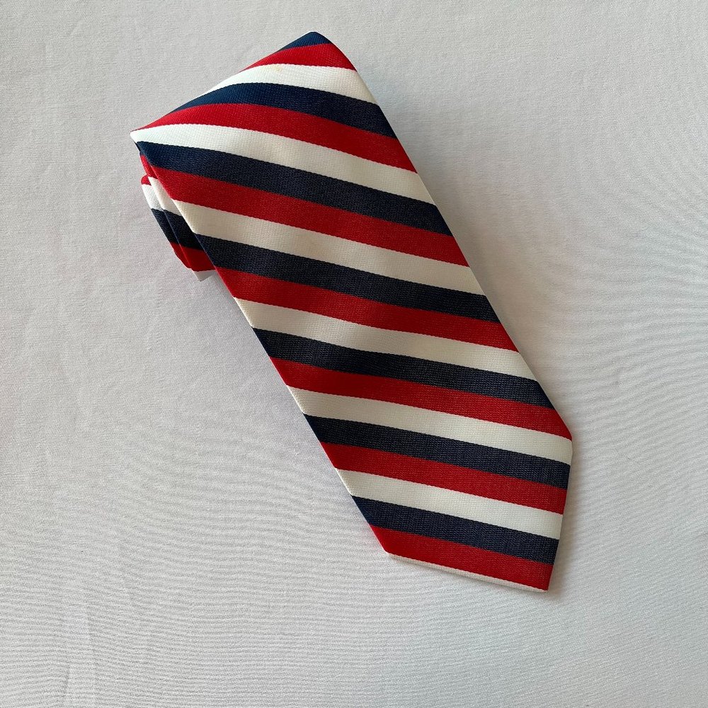 RWB Striped American Legion Tie